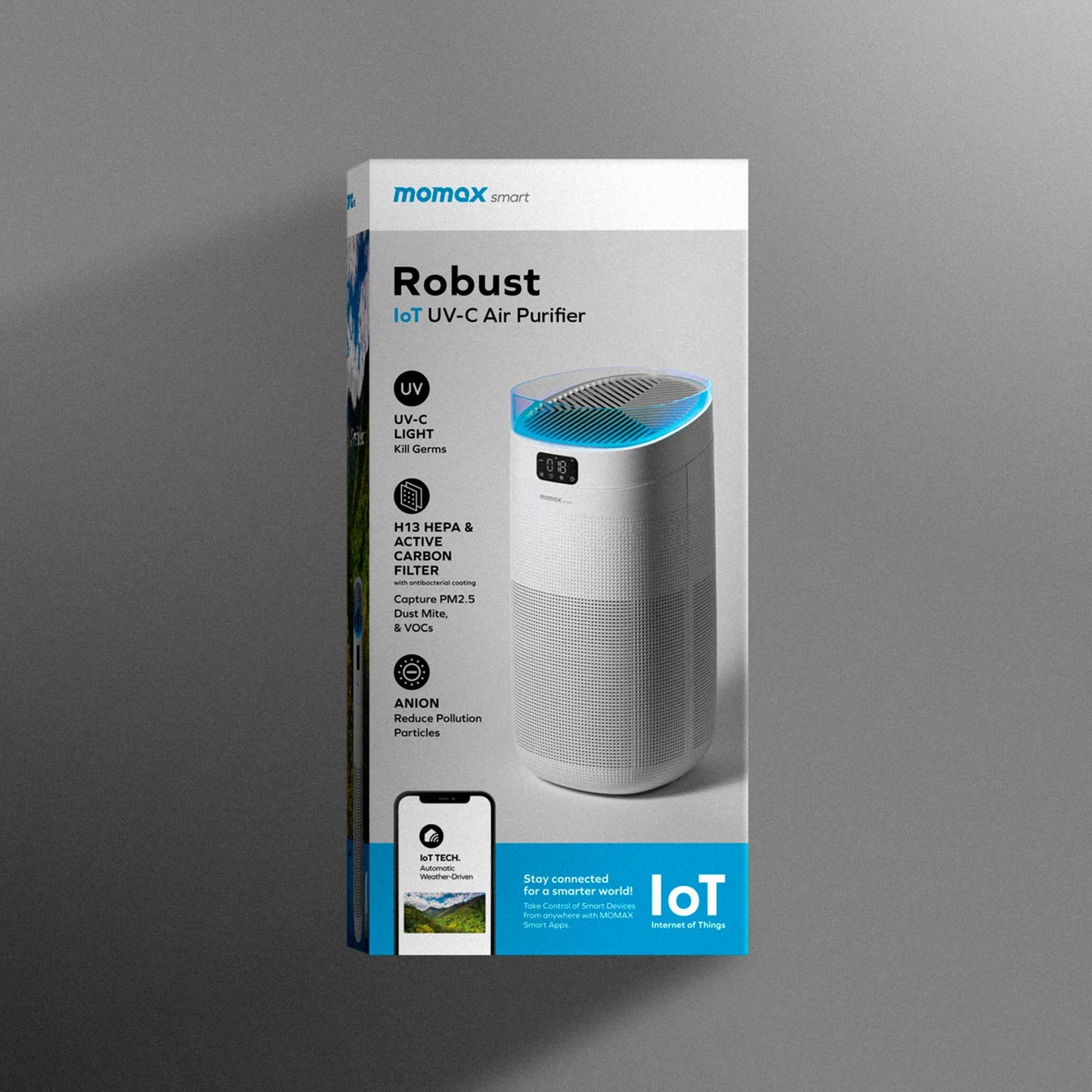 Robust IoT 智能紫外光負離子空氣淨化機 (AP8S) -- 空氣淨化器