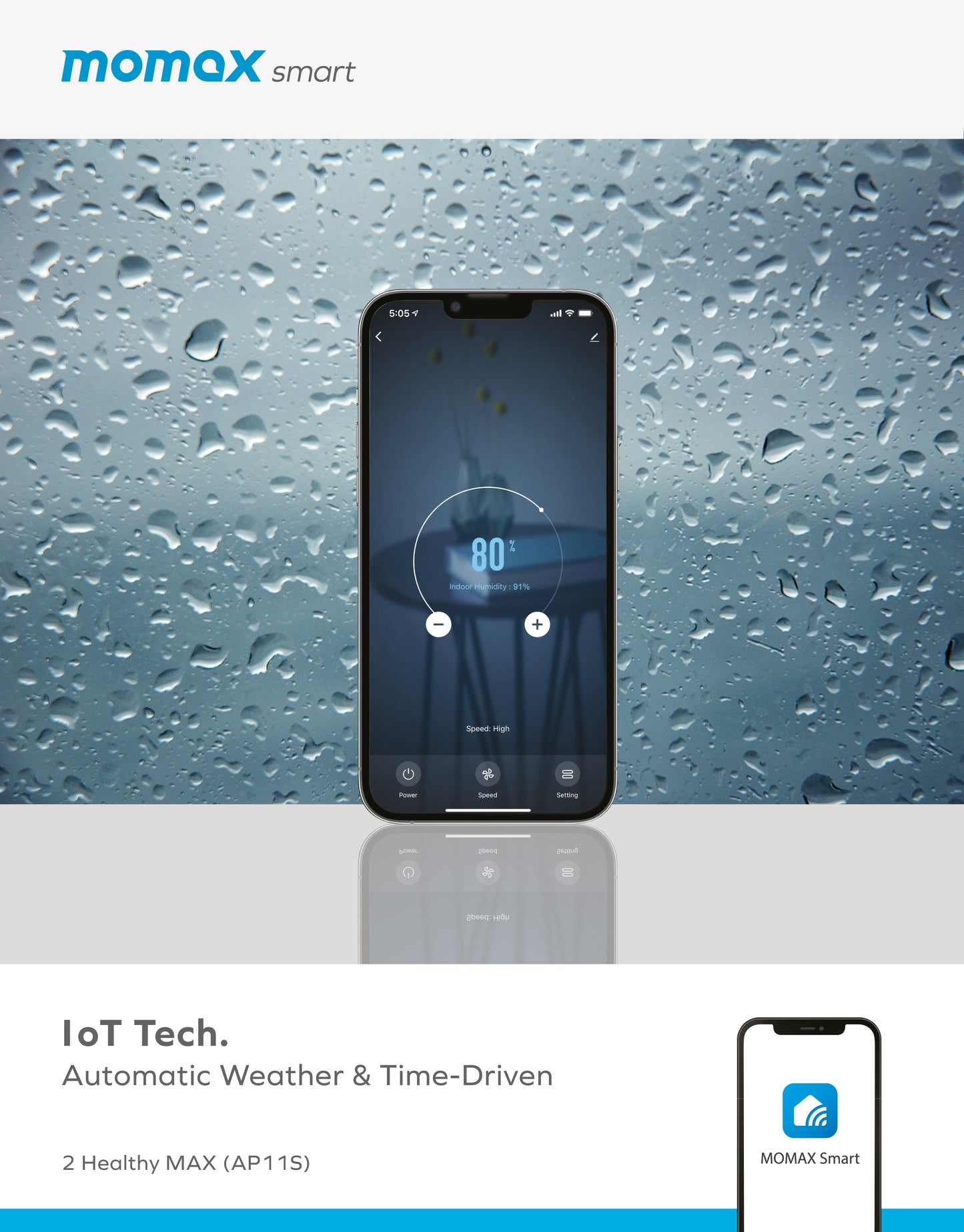 2 Healthy MAX 智能 2-in-1 空氣淨化抽濕機 -- AP11S