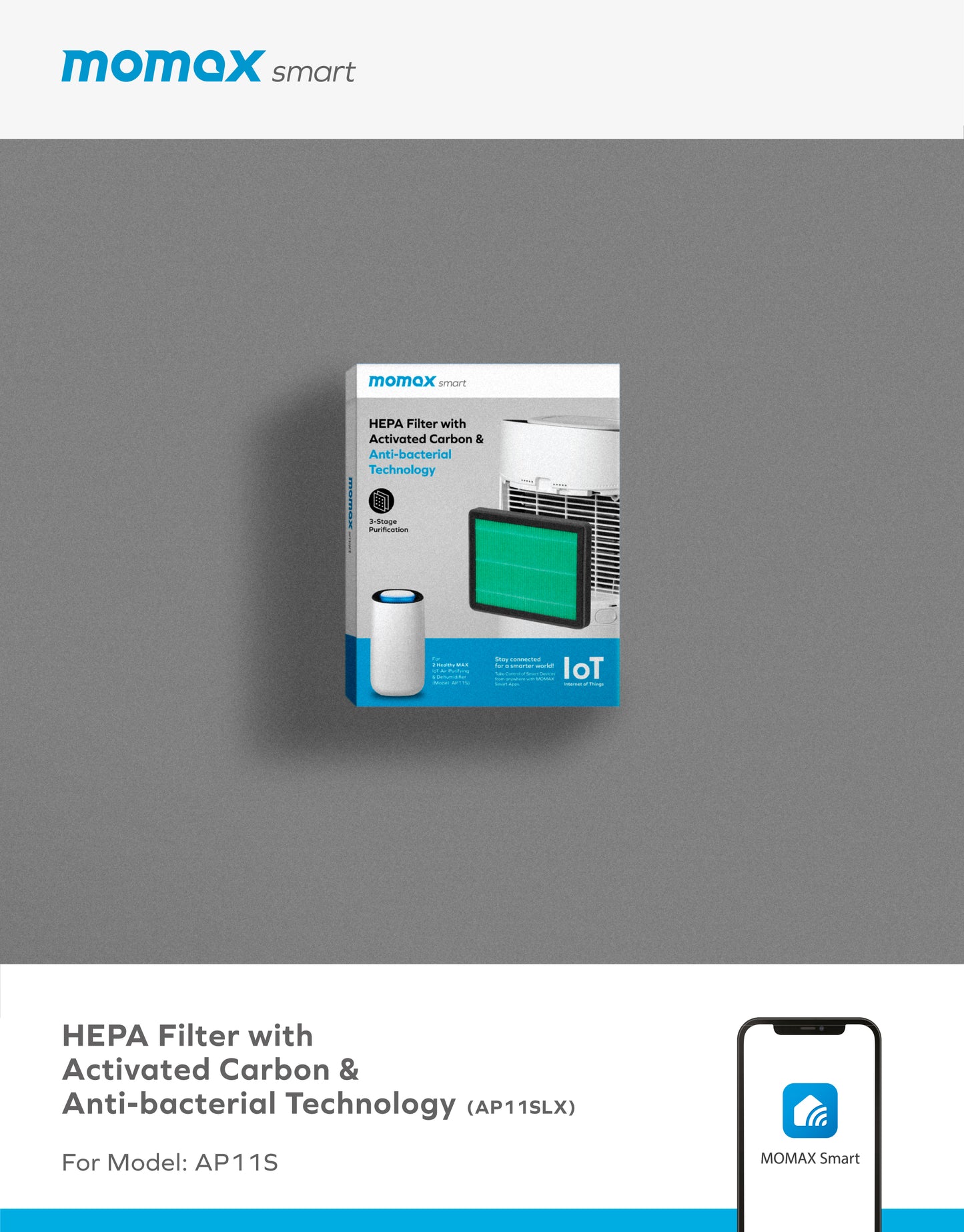 2 Healthy MAX 智能 2-in-1 空氣淨化抽濕機 -- AP11S