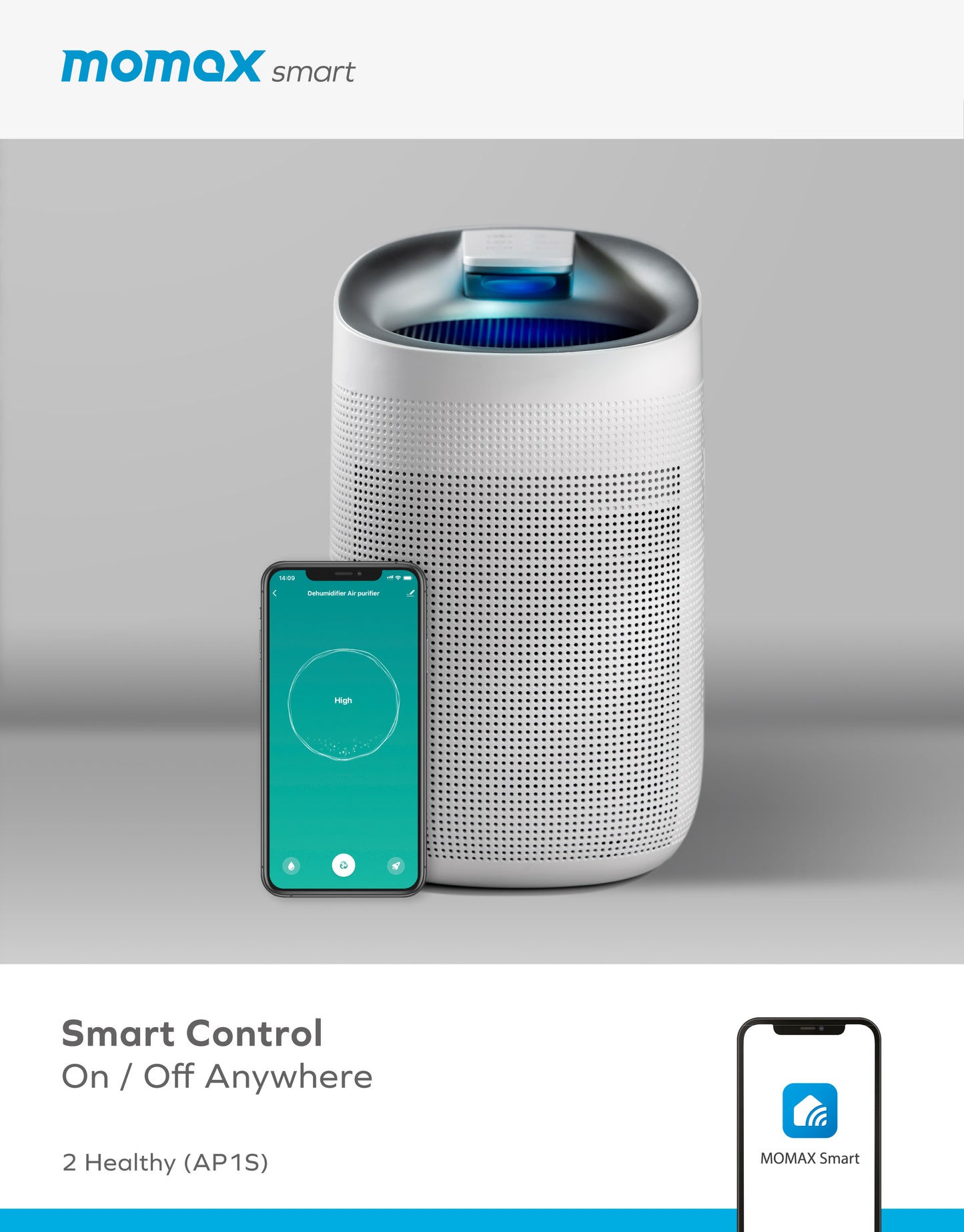 2 Healthy 智能 2-in-1 空氣淨化抽濕機(AP1S)-- 空氣淨化器