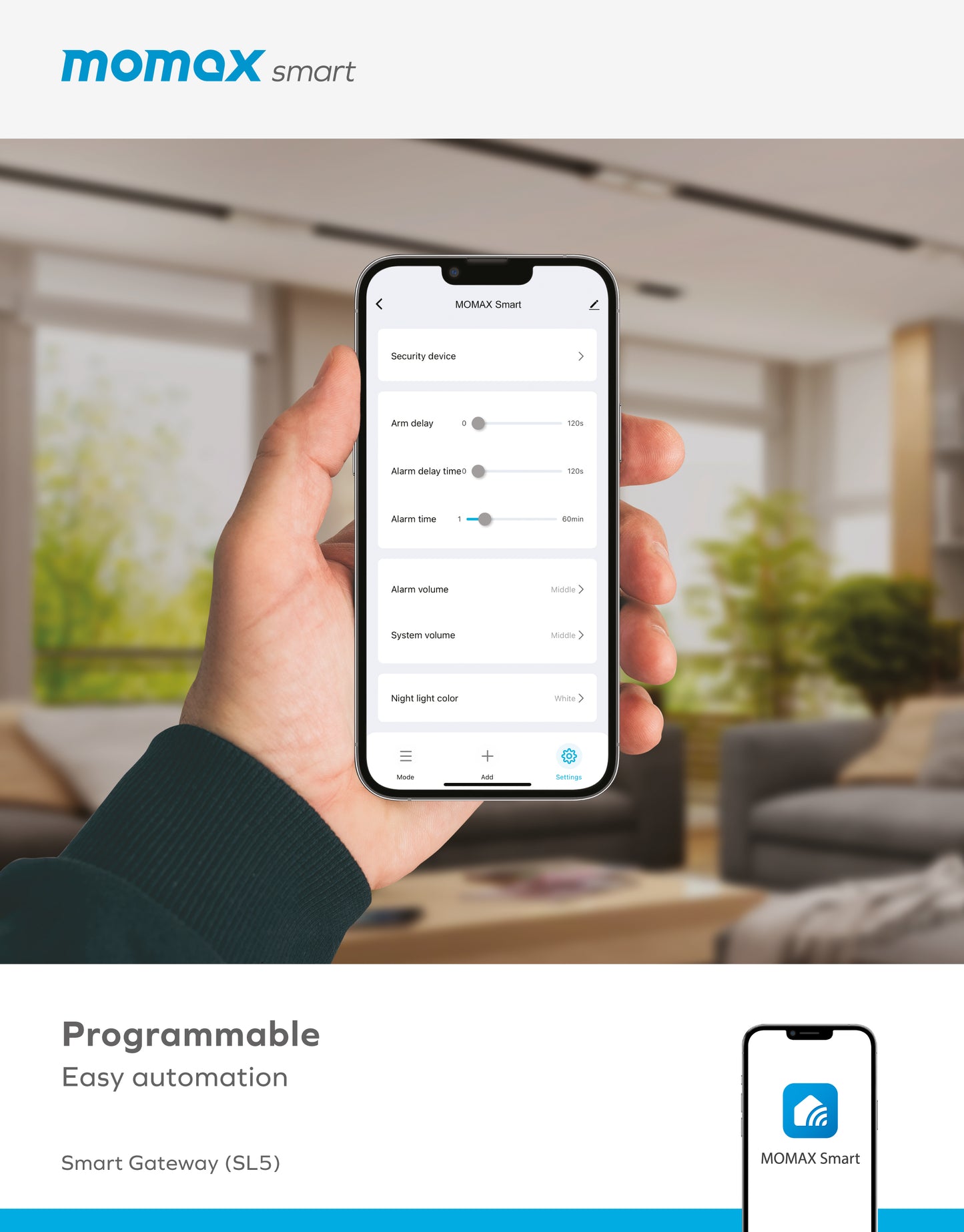 Momax智能網關 (SL5SW) -- Sensor