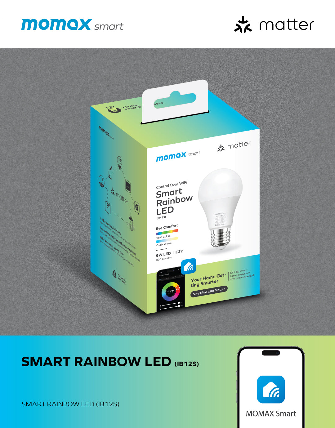 Smart Rainbow LED IB12S  -- LED Bulb