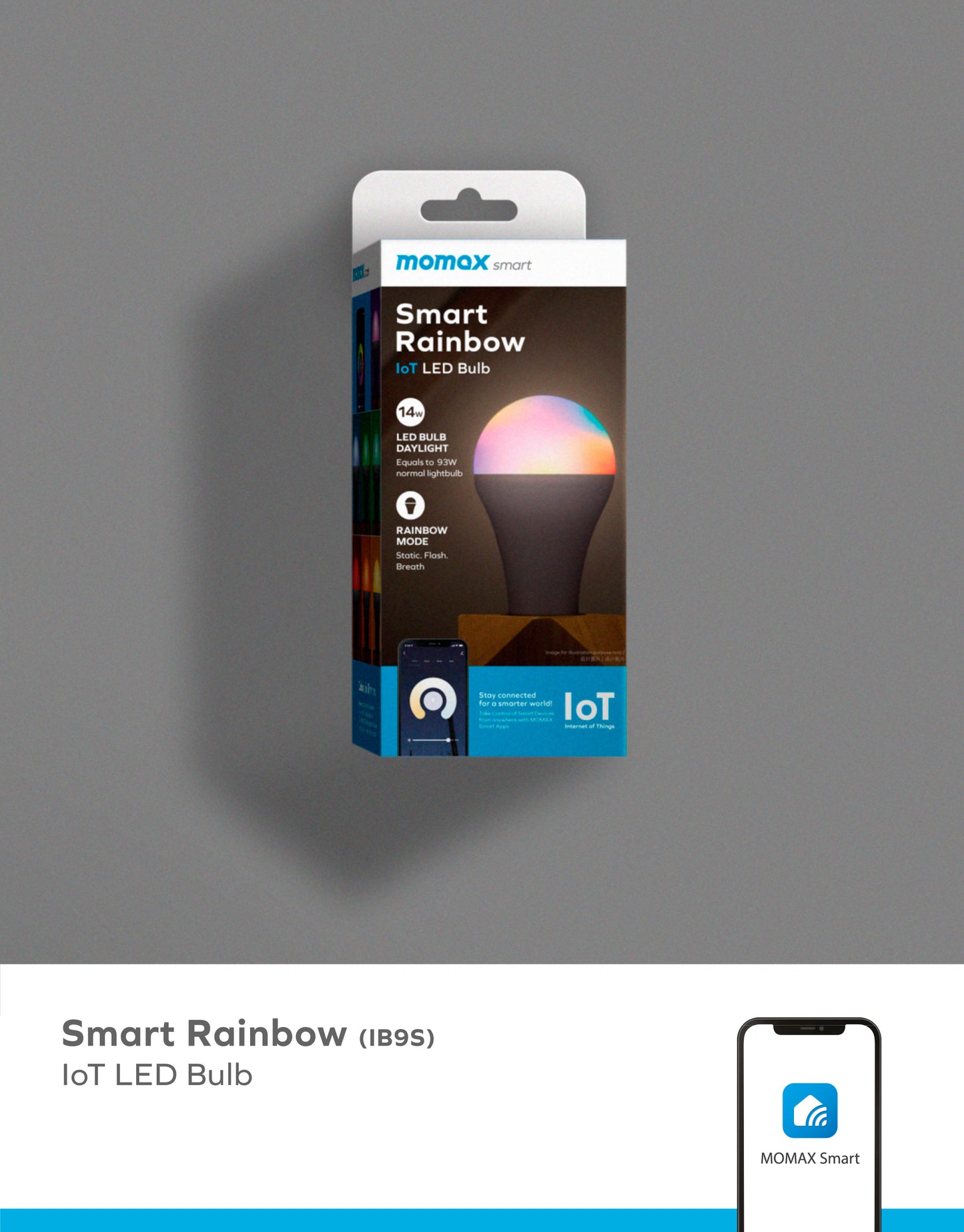 Smart Rainbow IoT 14W Smart LED Bulb - RGB (IB9SW) -- LED Bulb