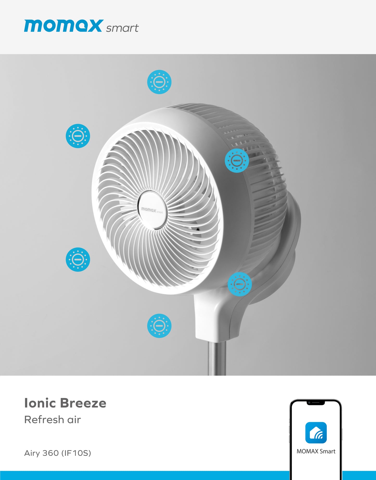 AIRY 360 IoT 2-way Anion Air Circulation Fan (IF10S) -- Circulation Fan