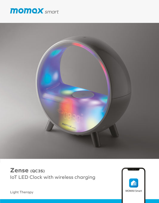 Zense IoT智能氣氛燈連無線充電座 -- QC3