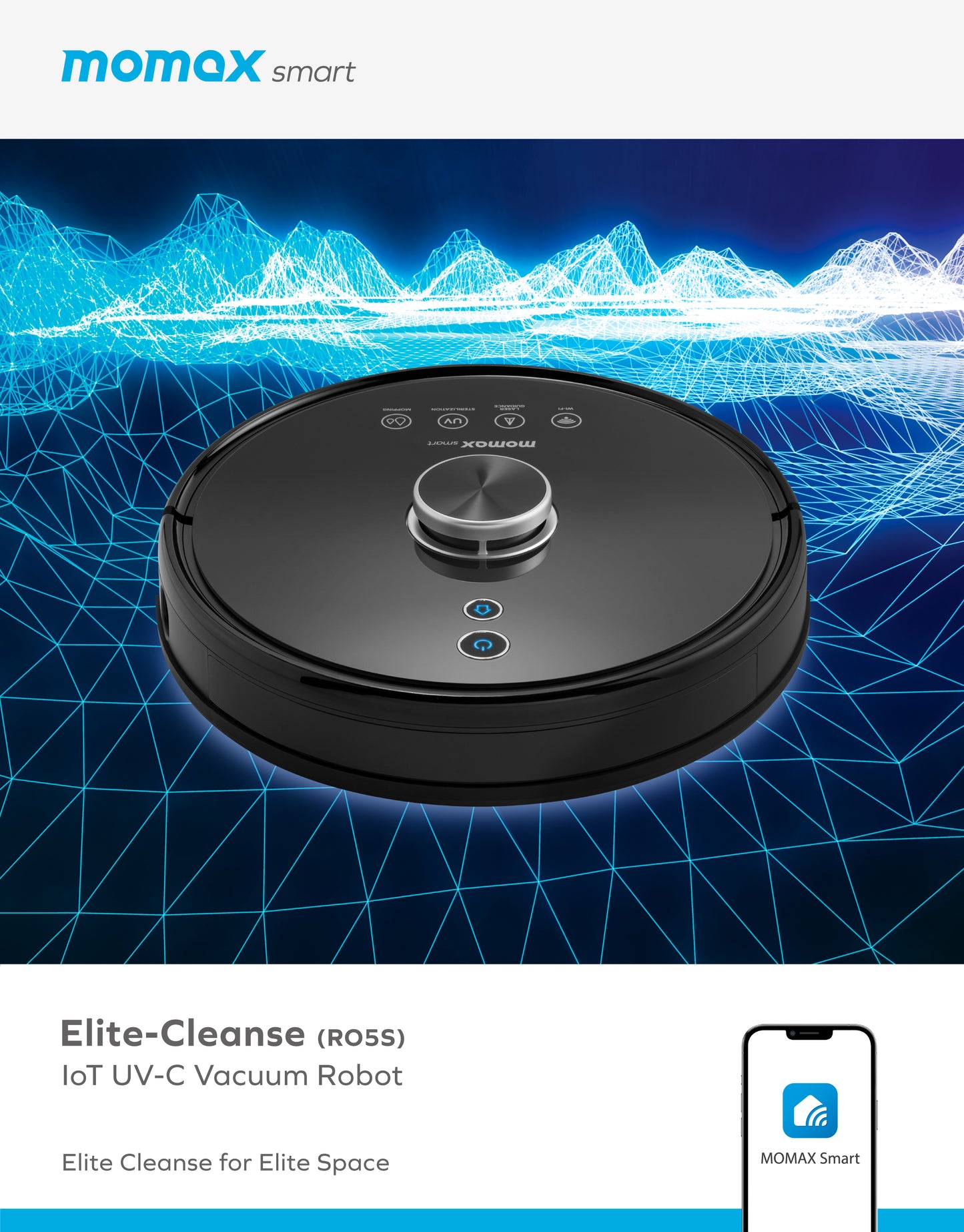 Elite Cleanse IoT UV-C Vacuum Robot (RO5S) -- Vacuum Robot